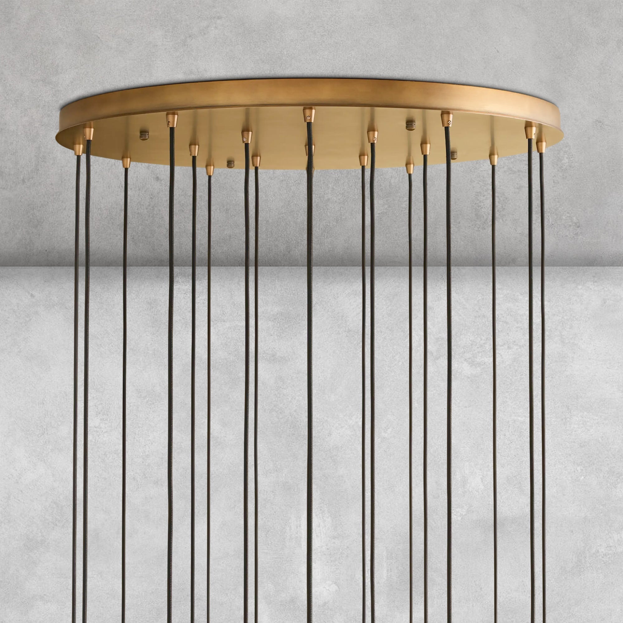 Colleena Hammered Glass Round Chandelier