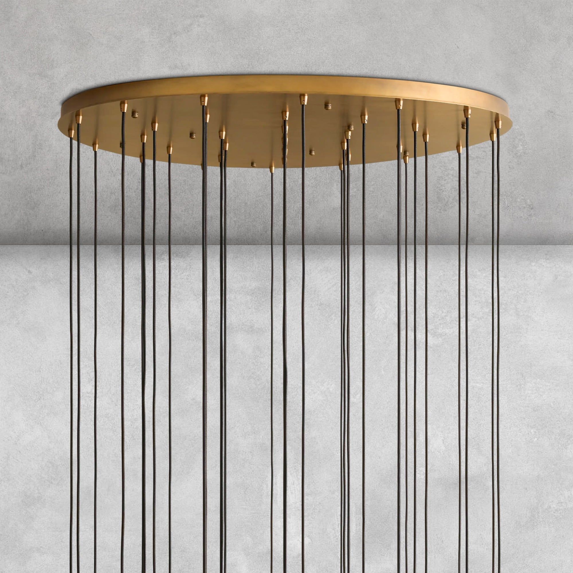 Colleena Hammered Glass Round Chandelier