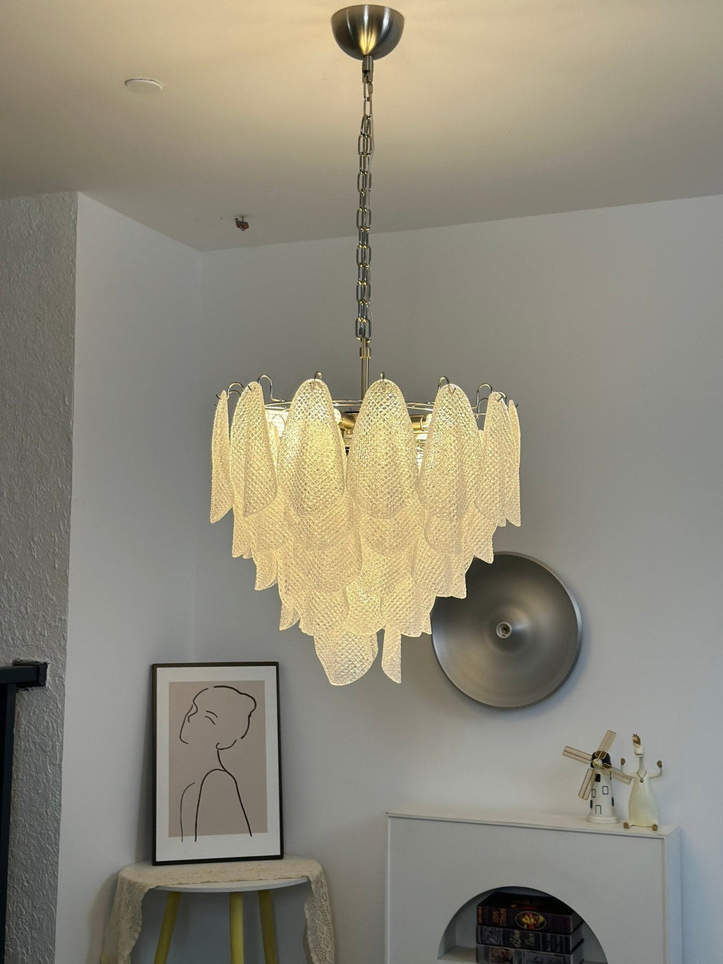 Murano Glass Teardrop Chandelier by Bling Lighting Studio