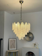 Murano Glass Teardrop Chandelier by Bling Lighting Studio