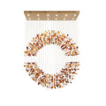 Amber Crystal Halo Chandelier by Bling Lighting Studio