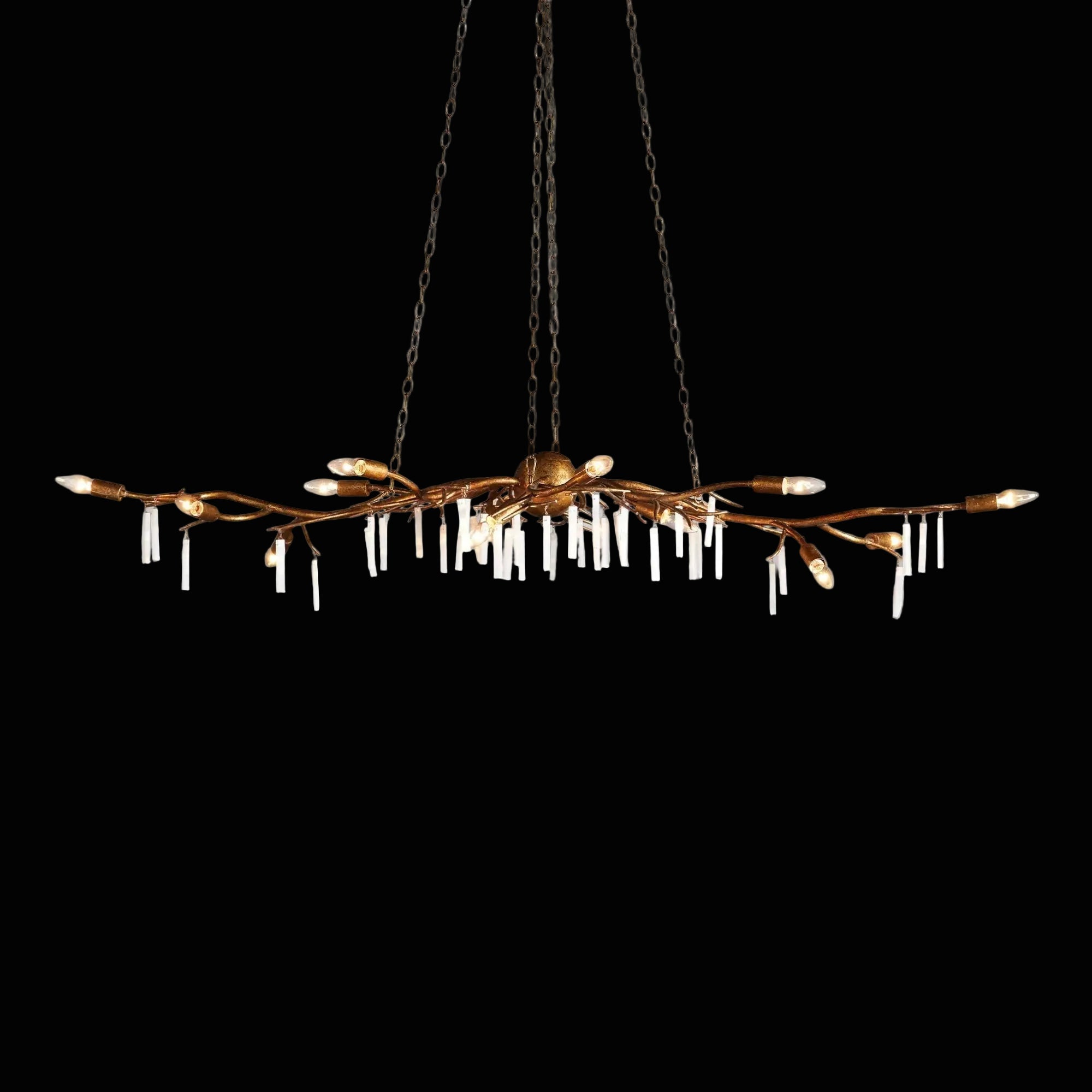 Jada Selenite Branch Chandelier 15 Light by Bling Lighting Studio