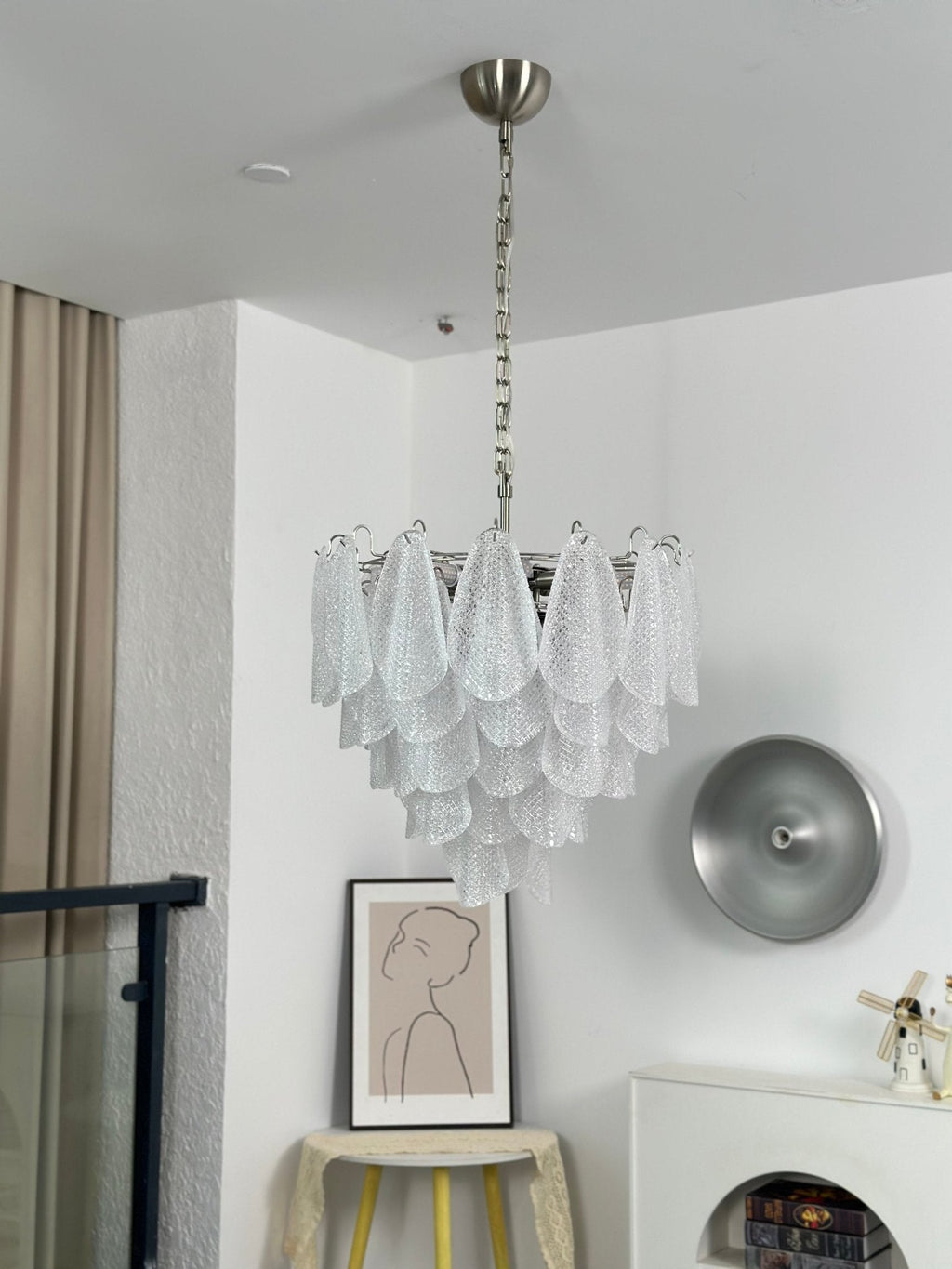 Murano Glass Teardrop Chandelier by Bling Lighting Studio