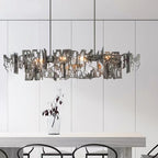 Oversize Post-modern Avant Art Irregular Metal Piece Chandelier for Living/Dining Room/Kitchen Island by Bling Lighting Studio