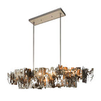 Oversize Post-modern Avant Art Irregular Metal Piece Chandelier for Living/Dining Room/Kitchen Island by Bling Lighting Studio