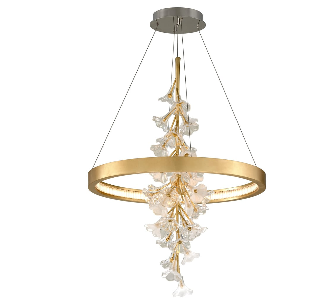 Modern Art Design Vertical Flower Chandelier for Low-ceiling by Bling Lighting Studio