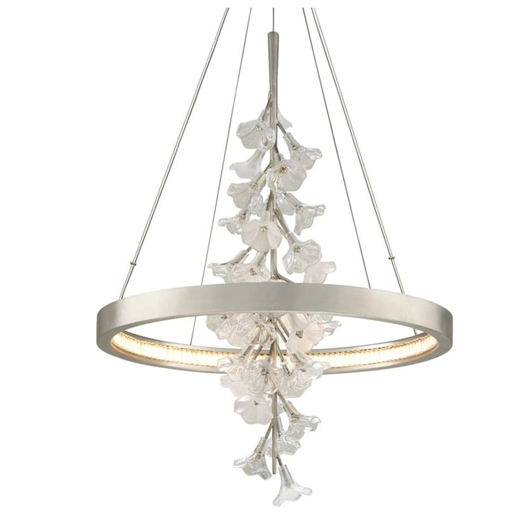 Modern Art Design Vertical Flower Chandelier for Low-ceiling by Bling Lighting Studio