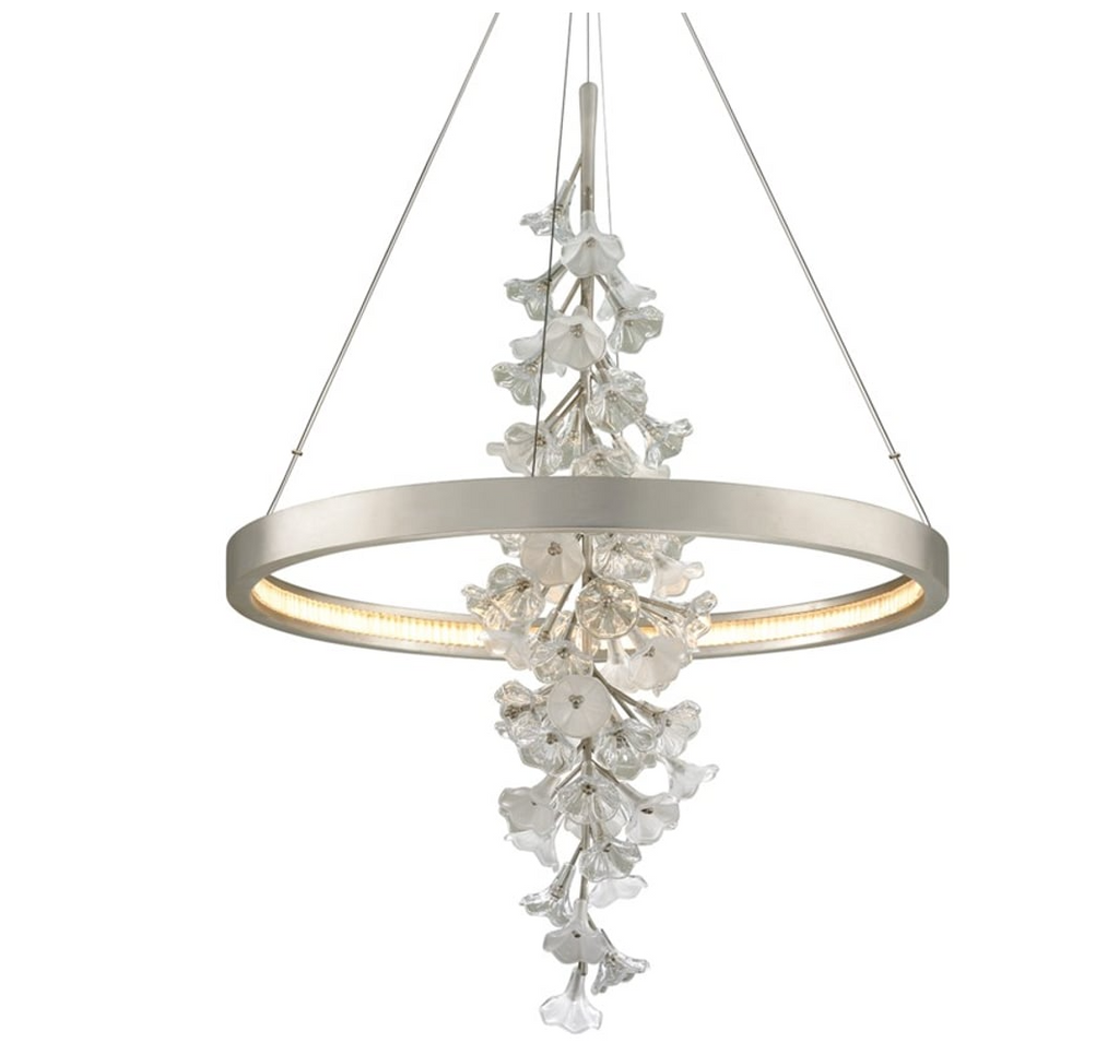 Modern Art Design Vertical Flower Chandelier for Low-ceiling by Bling Lighting Studio