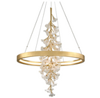 Modern Art Design Vertical Flower Chandelier for Low-ceiling by Bling Lighting Studio