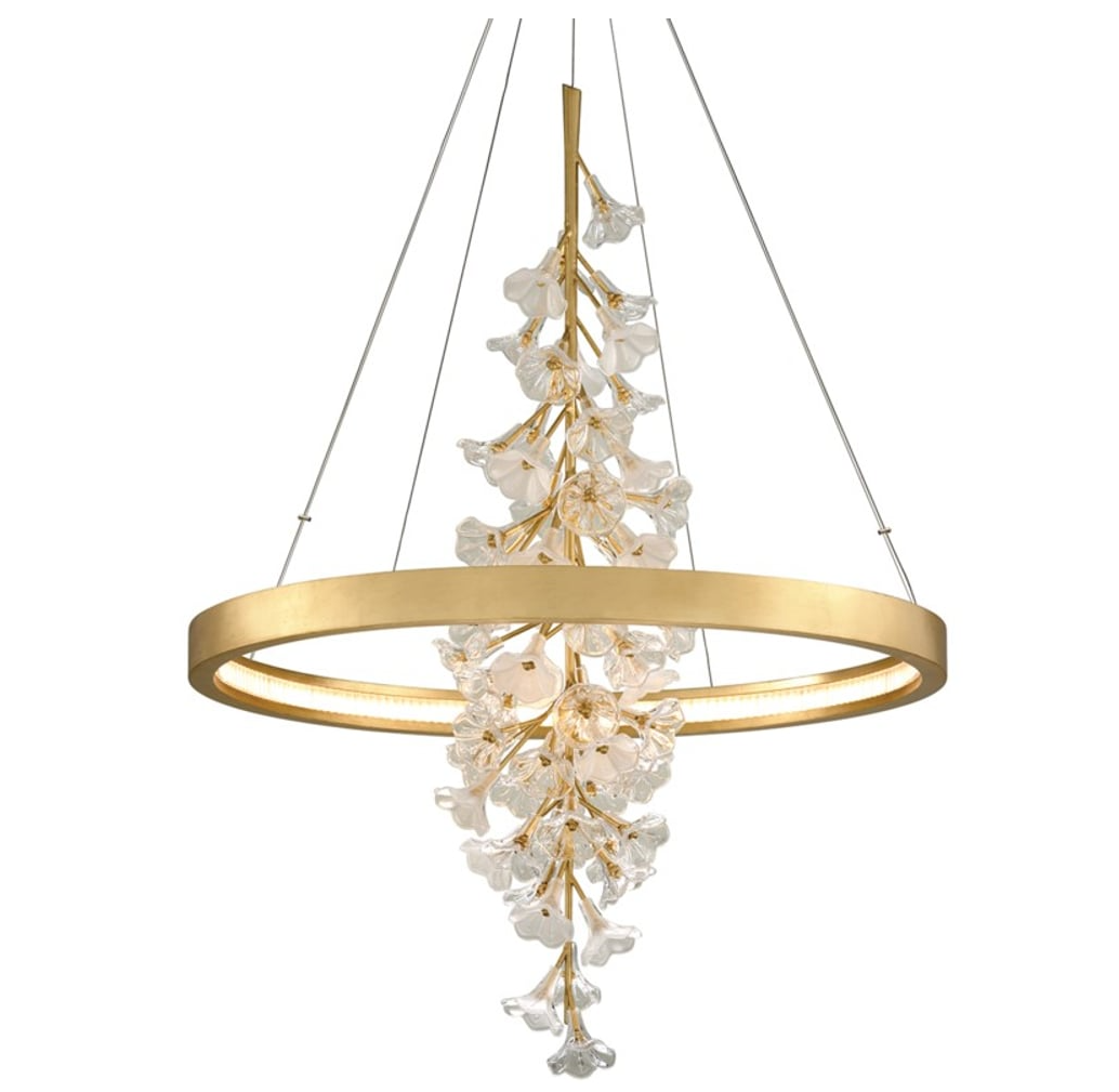 Modern Art Design Vertical Flower Chandelier for Low-ceiling by Bling Lighting Studio