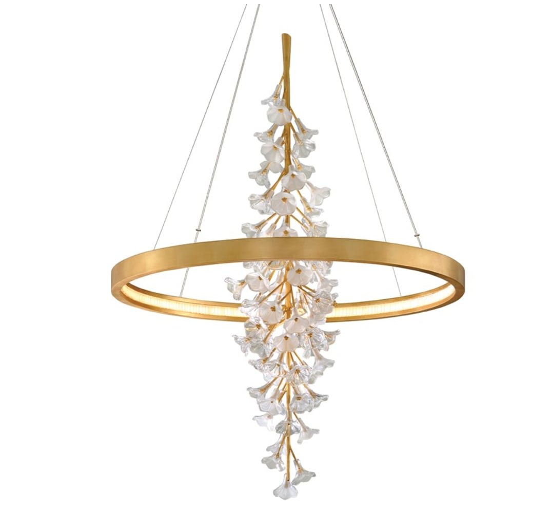 Modern Art Design Vertical Flower Chandelier for Low-ceiling by Bling Lighting Studio