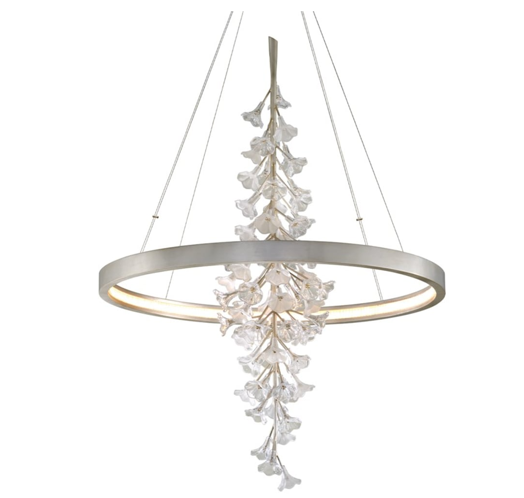 Modern Art Design Vertical Flower Chandelier for Low-ceiling by Bling Lighting Studio