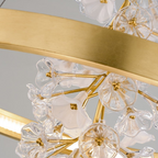 Modern Art Design Vertical Flower Chandelier for Low-ceiling by Bling Lighting Studio