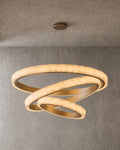 3 Tier Spanish Alabaster Rings Chandelier