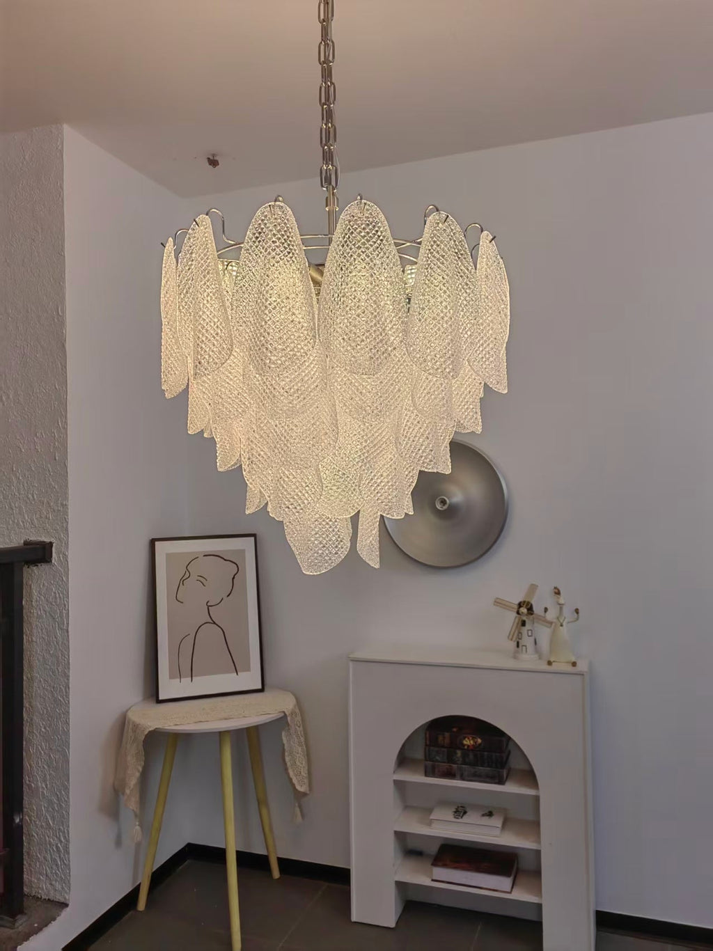Murano Glass Teardrop Chandelier by Bling Lighting Studio