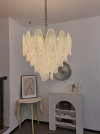 Murano Glass Teardrop Chandelier by Bling Lighting Studio