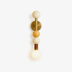 Stacked Sphere Marble Wall Sconce by Bling Lighting Studio