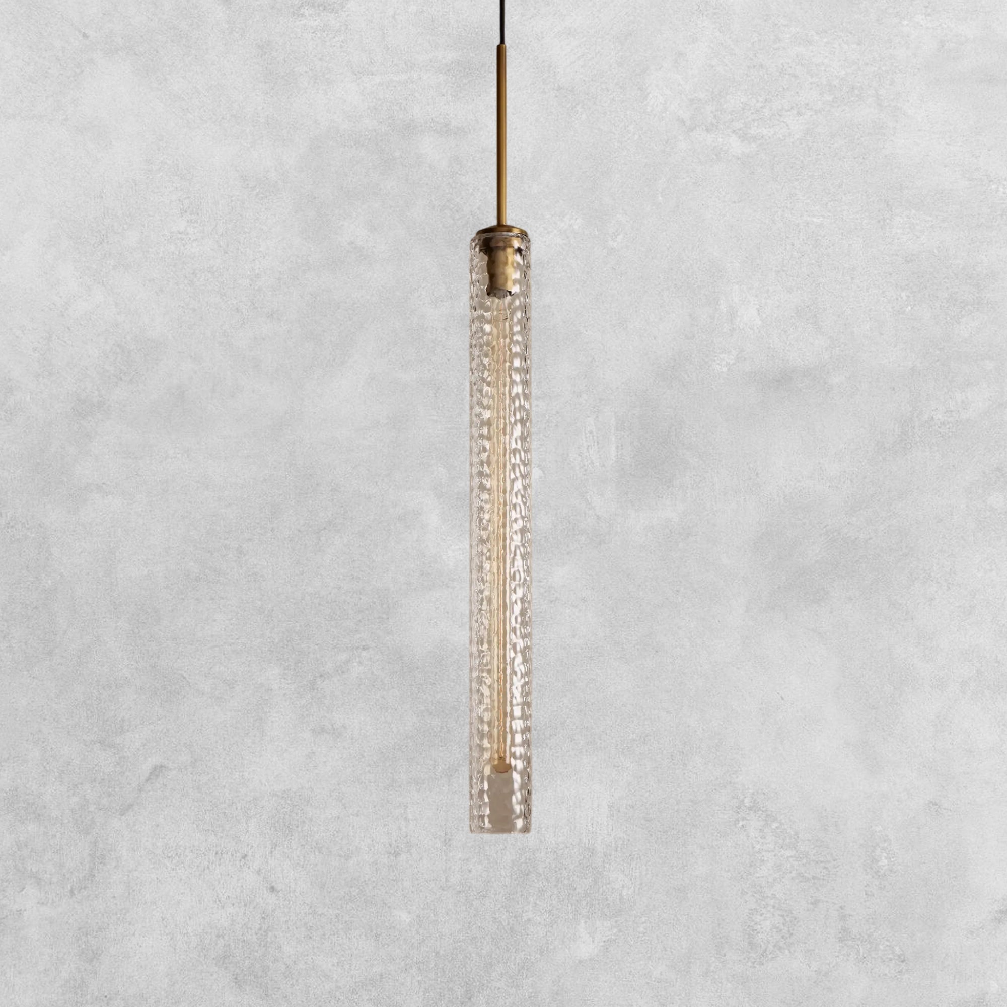 Colleena Hammered Glass Pendant