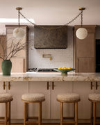 Alabaster Globe Swag Pendants Indoor Lighting with Brass/Black Chain in adjustable
