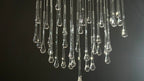 Crystal Teardrop Tube Rain Chandelier