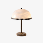 Lunarra Dome Alabaster Table Lamp by Bling Lighting Studio