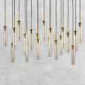 Colleena Linear Fluted Glass Chandelier