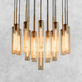 Colleena Fluted Glass Round Chandelier