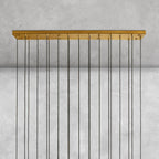 Colleena Linear Fluted Glass Chandelier