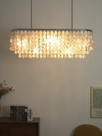 Liora Shell Linear Chandelier by Bling Lighting Studio