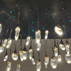 Modern Creative Seed Crystal Chandelier for Dining Room by Bling Lighting Studio