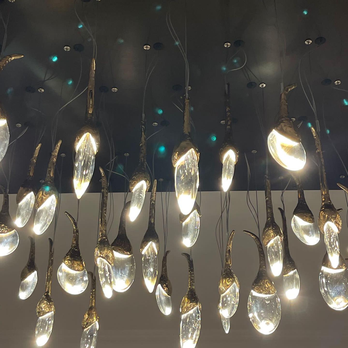 Modern Creative Seed Crystal Chandelier for Dining Room by Bling Lighting Studio