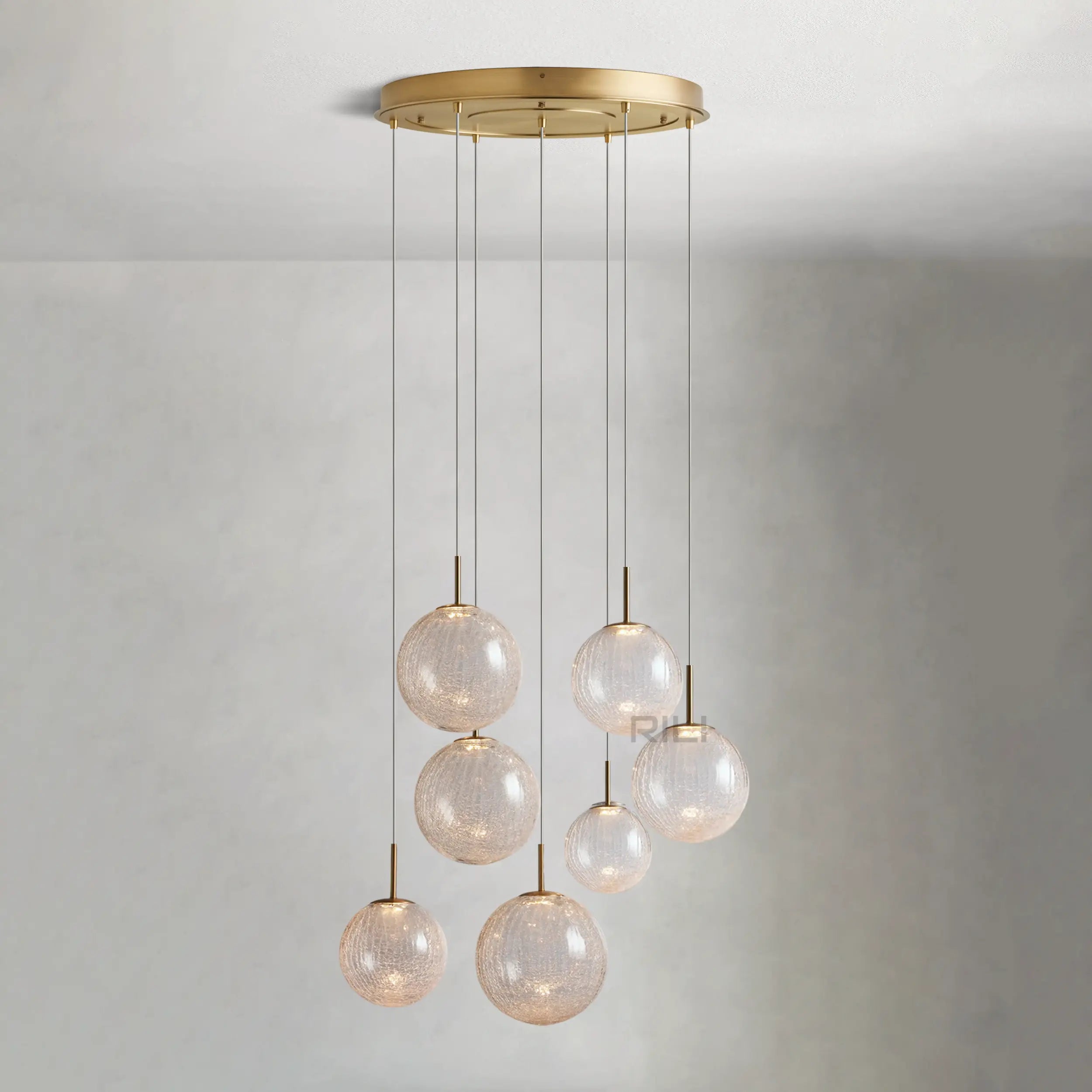 Casen Round Chandelier by Bling Lighting Studio