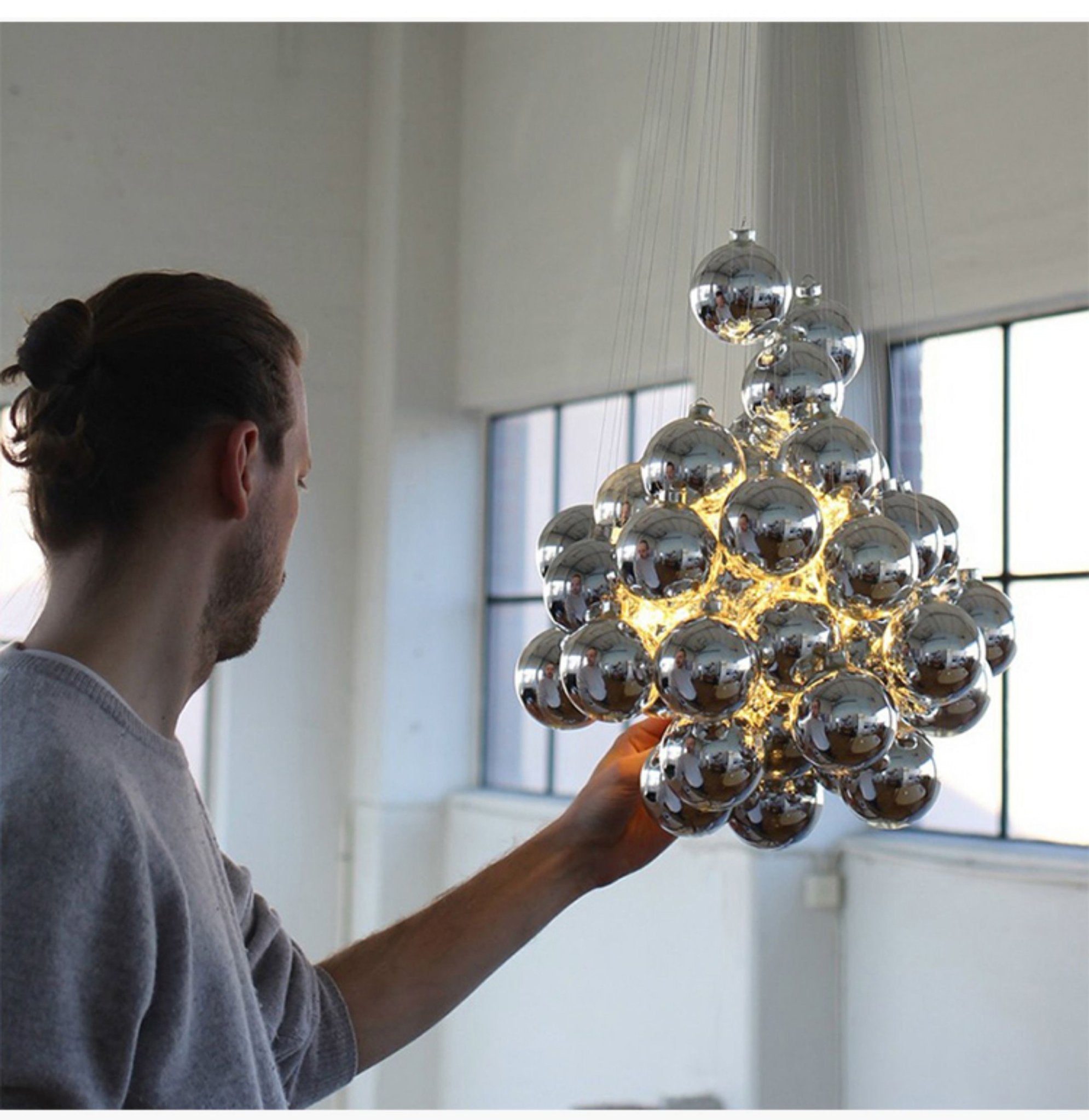Cumulus Cascade Chandelier by Bling Lighting Studio
