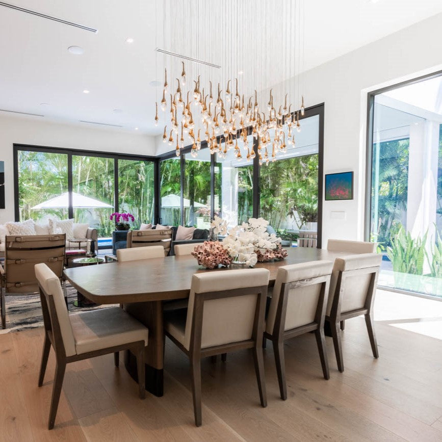 Modern Creative Seed Crystal Chandelier for Dining Room by Bling Lighting Studio