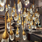 Modern Creative Seed Crystal Chandelier for Dining Room by Bling Lighting Studio