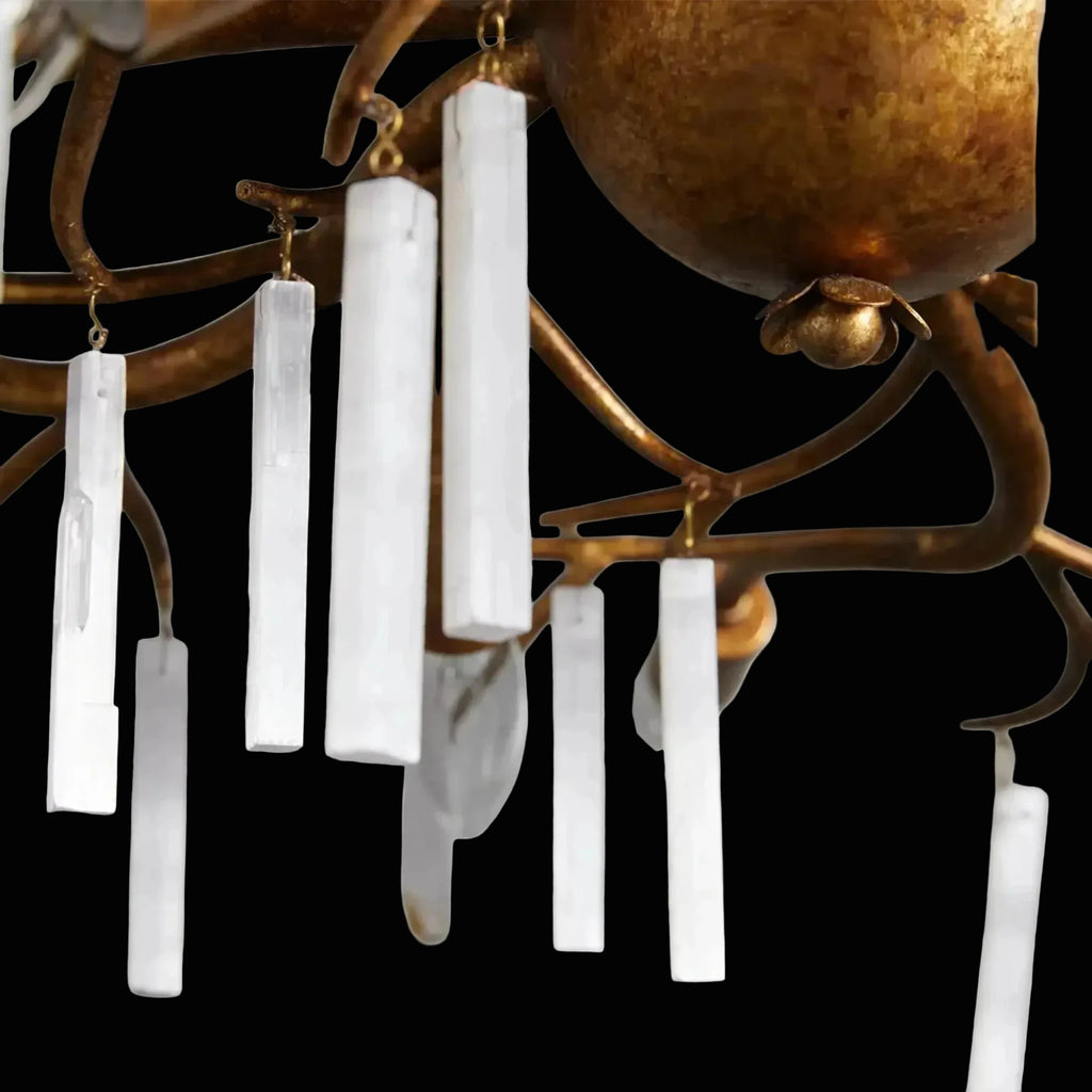 Jada Selenite Branch Chandelier 15 Light by Bling Lighting Studio