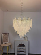 Murano Glass Teardrop Chandelier by Bling Lighting Studio