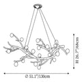 Branch Boho Tree Modern Chandelier by Bling Lighting Studio