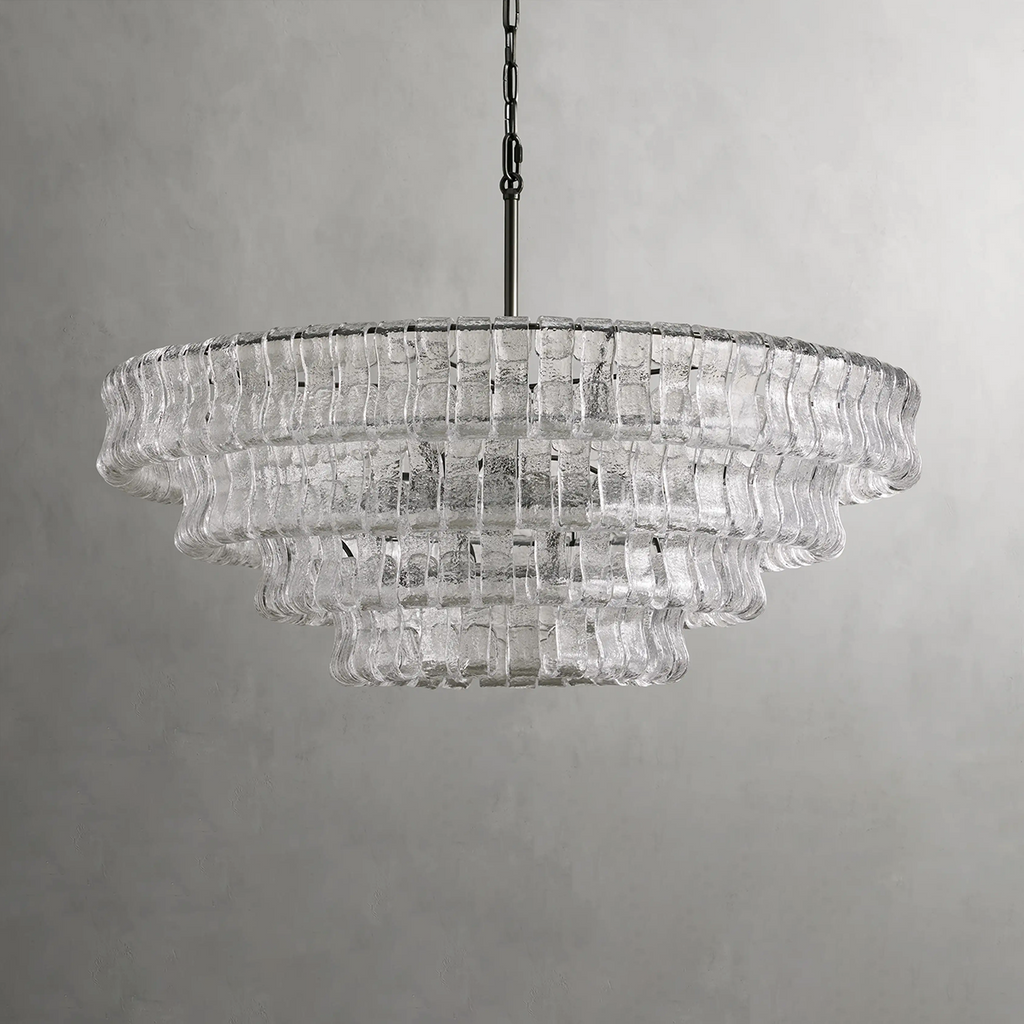 Ghiaccio Round Chandelier by Bling Lighting Studio
