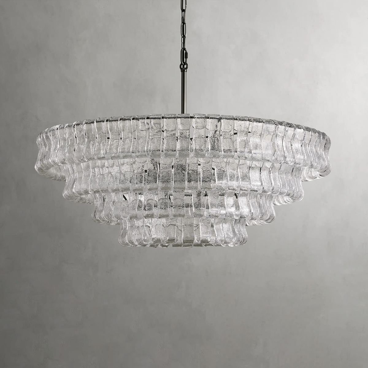 Ghiaccio Round Chandelier by Bling Lighting Studio