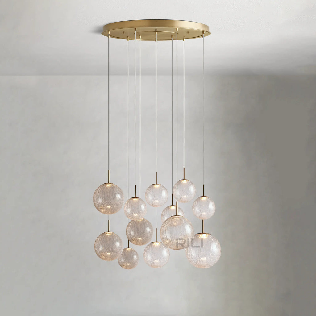 Casen Round Chandelier by Bling Lighting Studio