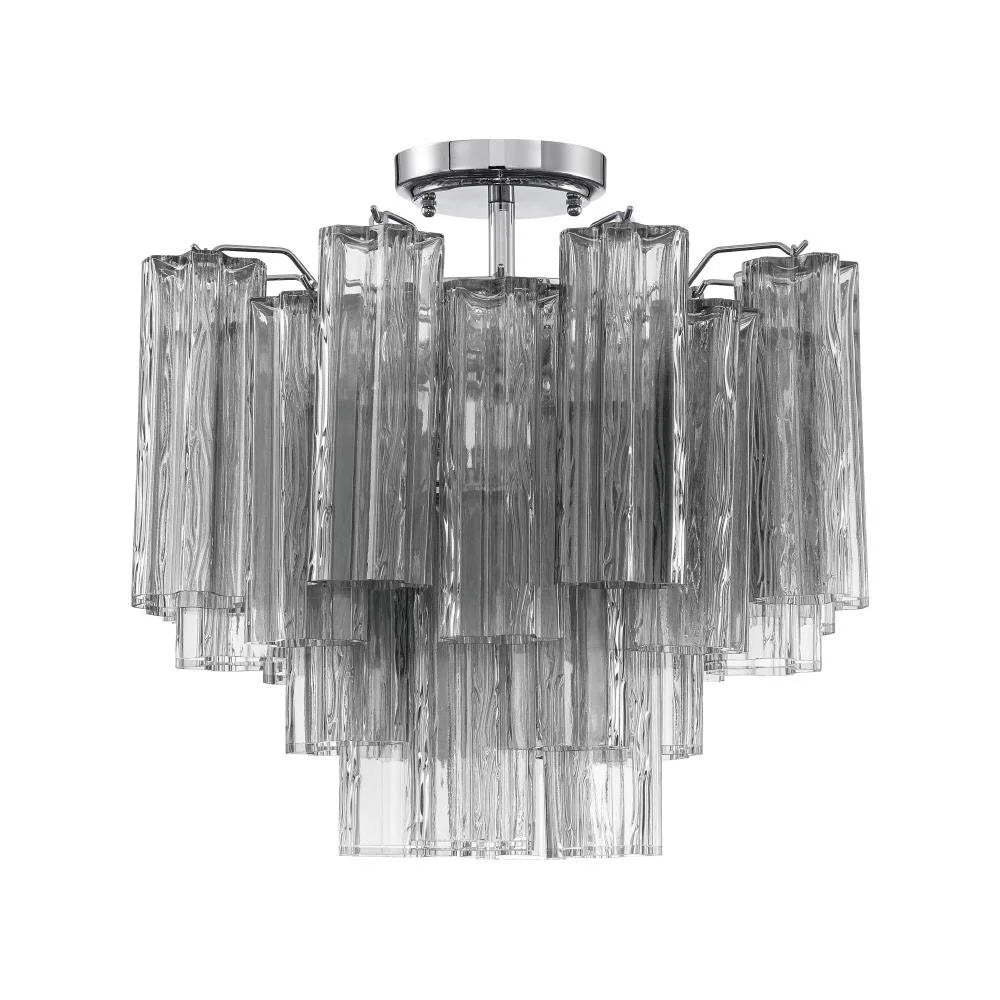 Addis Murano Glass Semi-Flush Ceiling Mount 17''W by Bling Lighting Studio