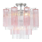 Addis Murano Glass Semi-Flush Ceiling Mount 17''W by Bling Lighting Studio