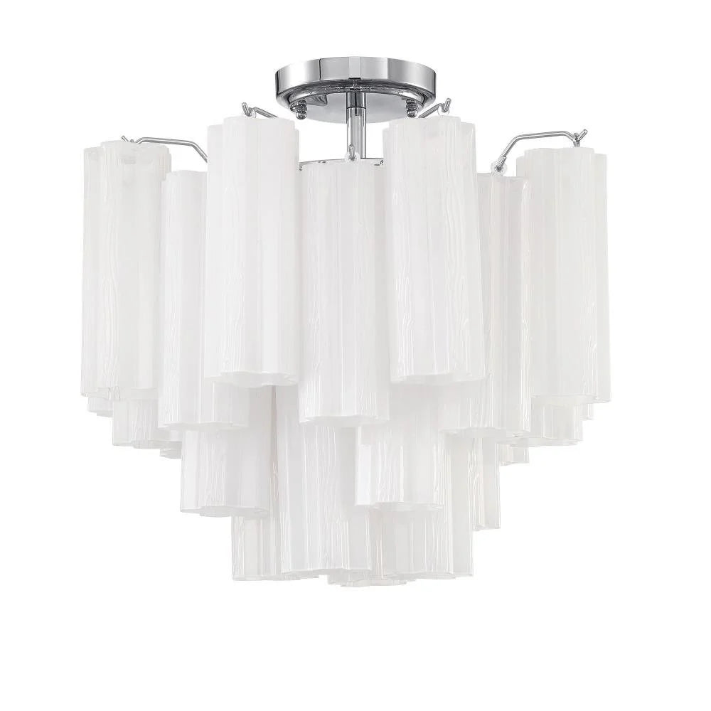 Addis Murano Glass Semi-Flush Ceiling Mount 17''W by Bling Lighting Studio