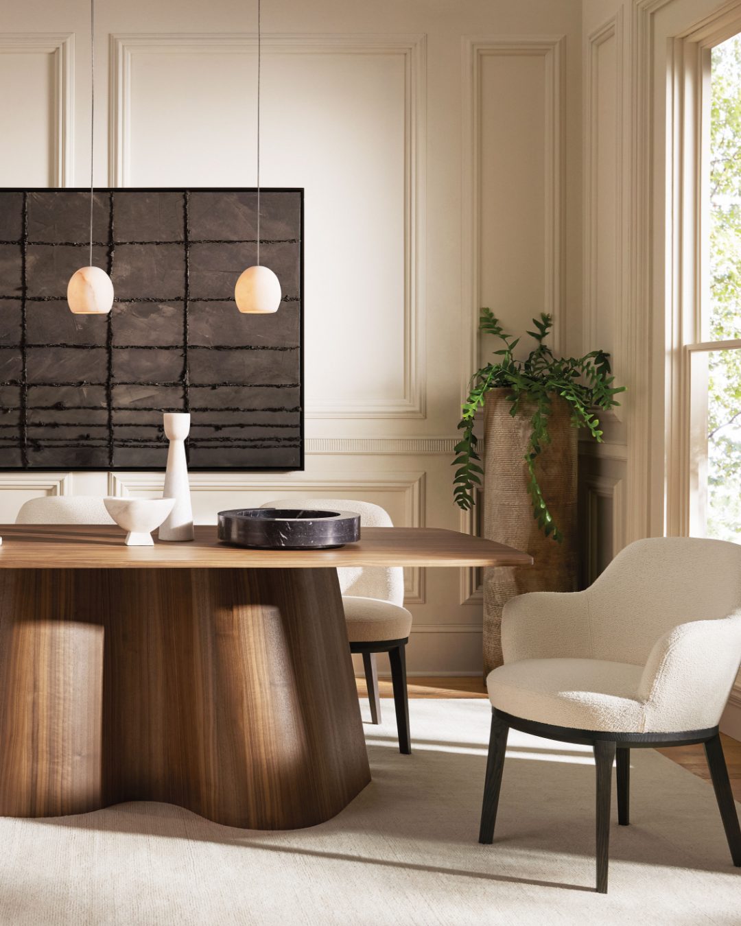 Arica Alabaster Pendant by Bling Lighting Studio