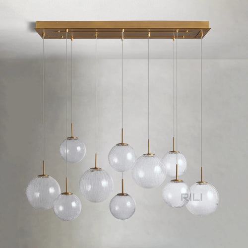 Casen Linear Chandelier by Bling Lighting Studio