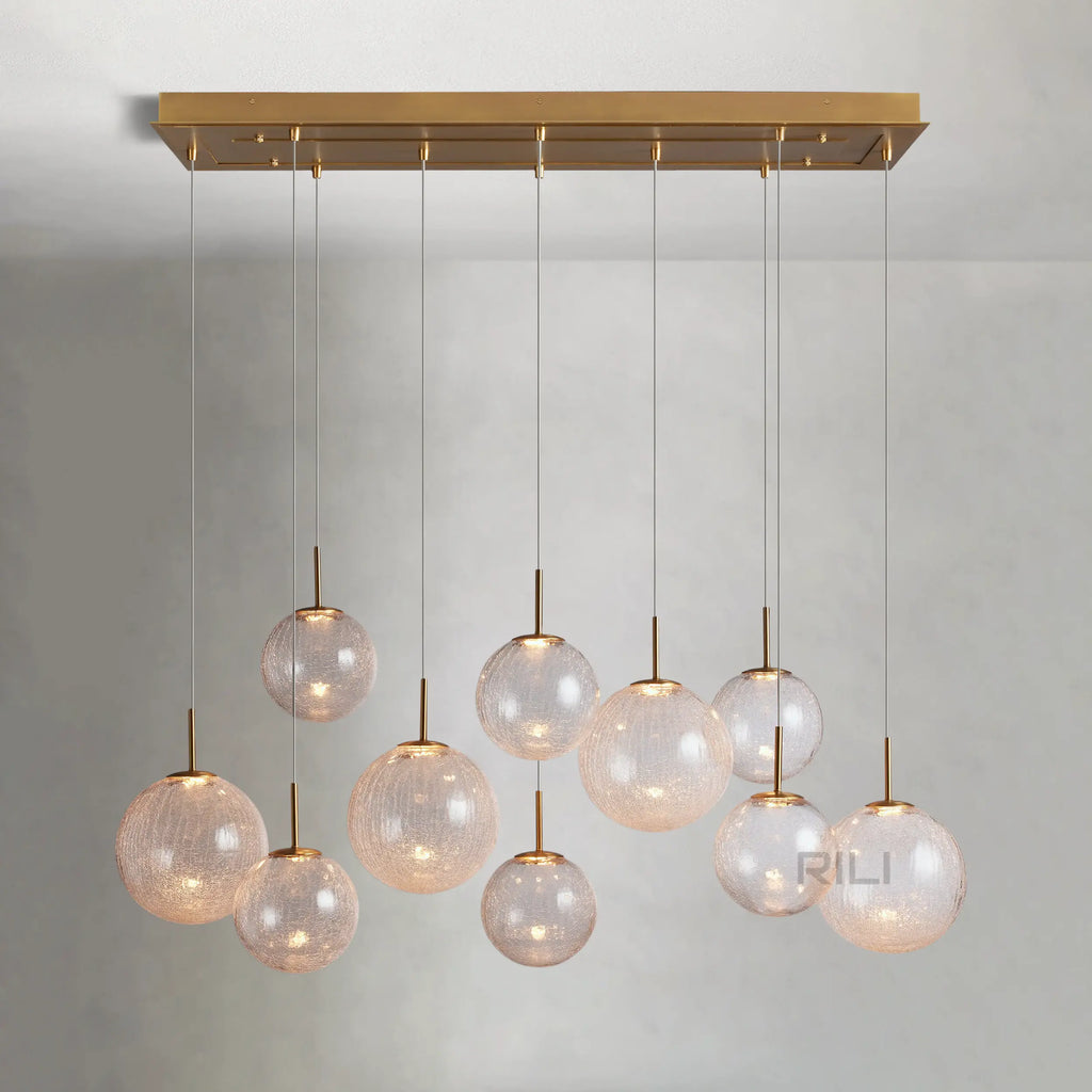 Casen Linear Chandelier by Bling Lighting Studio