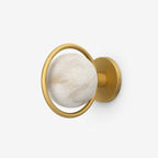 Celestial Ring Alabaster Wall Lamp by Bling Lighting Studio