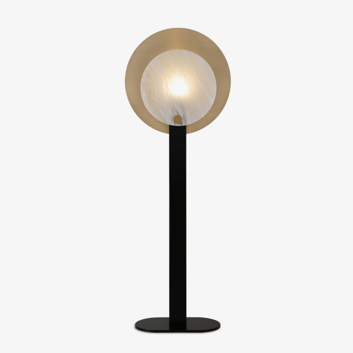Mosaic Elegance Alabaster Floor Lamp by Bling Lighting Studio