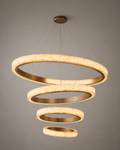 Candelabro de 4 niveles con aros de alabastro español